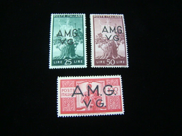 Italy A.M.G. Scott #1LN11-1LN13 Short Set Mint Never Hinged
