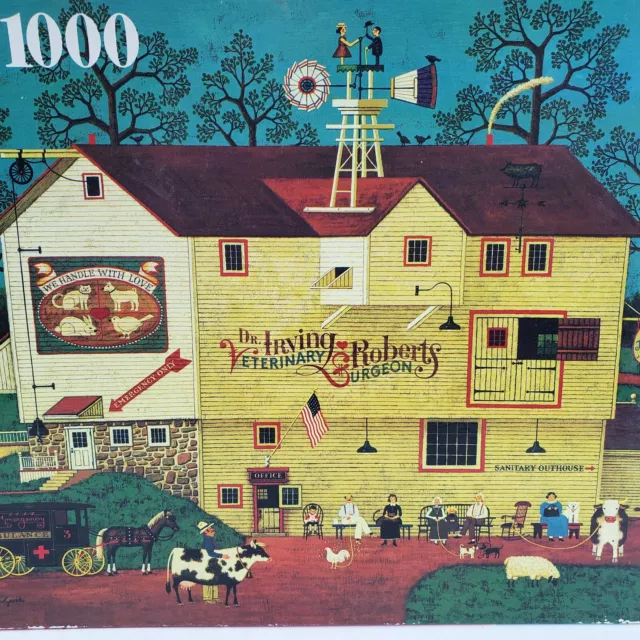 Charles Wysockis Veterinary Surgeon Office Jigsaw Puzzle 1000 Piece Vintage 1992 2