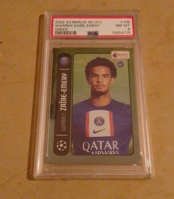 Carte Warren Zaïre-Emery (PSG) – Rookie Stadium Topps Chrome Gradée 8.5