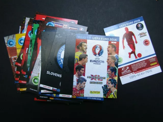 Panini Adrenalyn Road to EUFA EURO 2016 Fußballkarten Einzelkartenauswahl (ef9)
