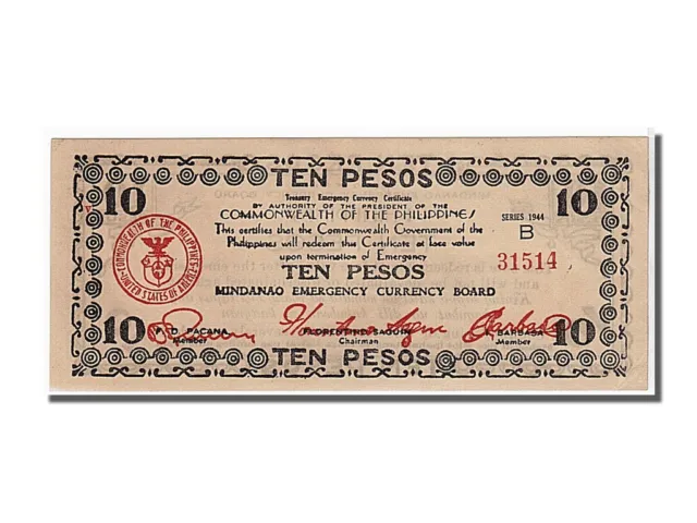 [#106655] Banknote, Philippines, 10 Pesos, 1944, KM:S518a, UNC(65-70)