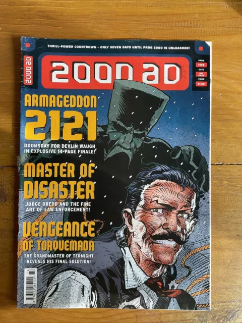 2000 AD Issue 1173  / Egmont Fleetway 1999 / Judge Dredd / British Comics