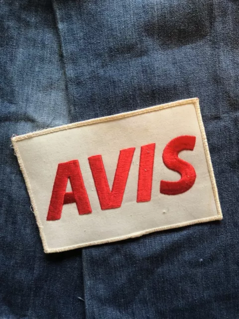 Vintage NOS AVIS Car Rental Company Logo Patch