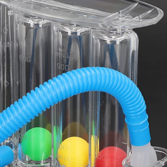 Deep Breathing Exerciser Deep Breathing Trainer Washable With Tube For Lung