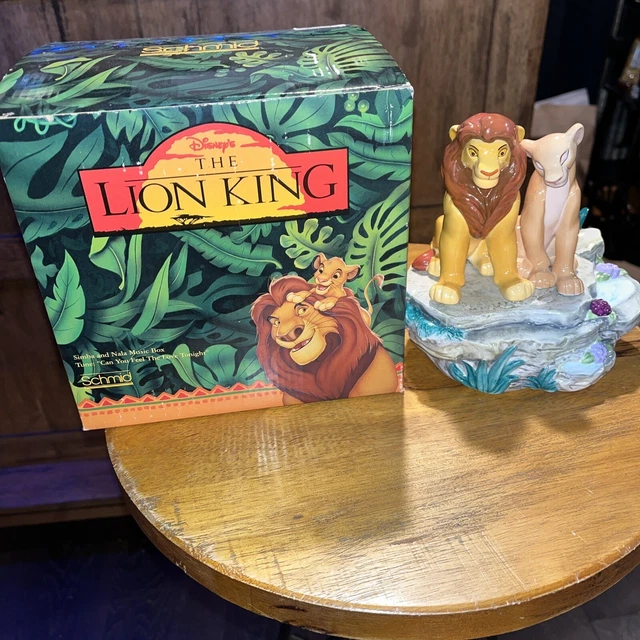 DISNEY LION KING Music Box Simba Nala Can You Feel the Love Tonight