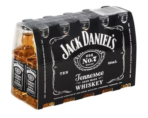 Jack Daniels Old No.7  - Miniaturen - PET Flasche - 10x 0,05 ltr. - 40% Vol. 5cl