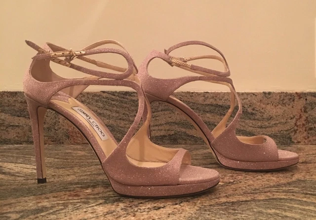 SUPERBES SANDALES DE fete Jimmy Choo lance rose scintillante IT 41 US 10 EUR 369 88 PicClick FR