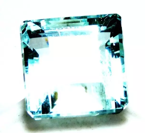 Untreated 31.60 Cts Emerald Cut Aquamarine Loose Gemstones GM5675
