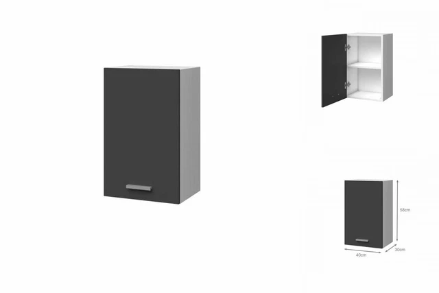 Armadio 60X30 X36 Cm Grigio Bianco Armadio Cucina