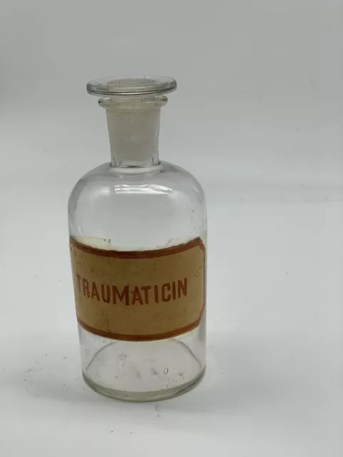 Alte Apothekerflasche,   Flasche mit Verschluss