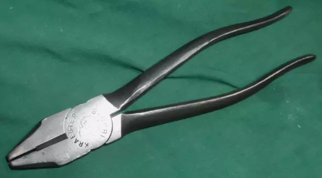 vintage Kraeuter USA #1830-8 combination lineman's pliers, okay!