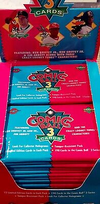 1992 Upper Deck COMIC BALL SERIES 3 SINGLE Wax PACK Sealed LOONEY TUNES GRIFFEY
