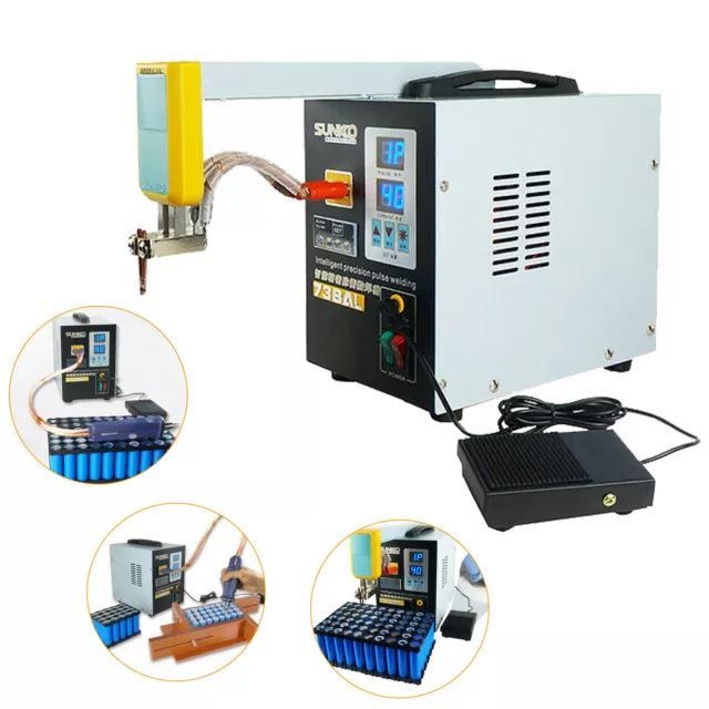 SUNKKO 738AL Portable Spot Welder 0.05-0.2mm Welding Tip Gun Welding Machine