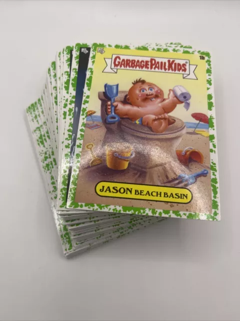 Garbage Pail Kids Goes On Vacation GREEN PARALLEL Pick List / Complete Your Set