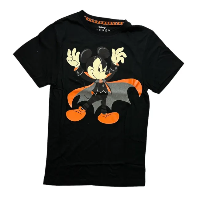Disney Mickey Mouse Men's Halloween Family Glow In The Dark T-Shirt