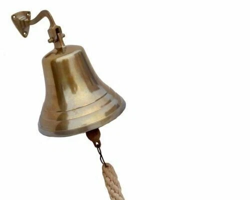 Campanello per porta da appendere alla nave da 15,2 cm in ottone con...