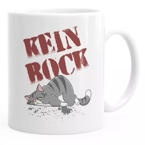 Kaffee-Tasse Spruch Kein Bock Katzenmotiv lustige Katze Bürotasse Spruchtasse