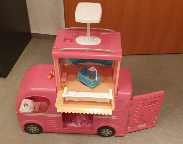 Toller Barbie Bus Pink - sehr guter Zustand / Gebraucht inkl. Zubehör