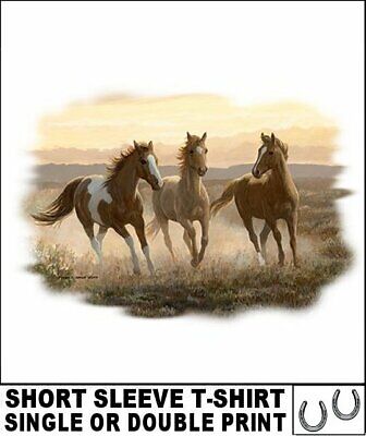 Beautiful Wild Paint Mustang Quarter Horse Pony Short Sleeve T-Shirt Ab357