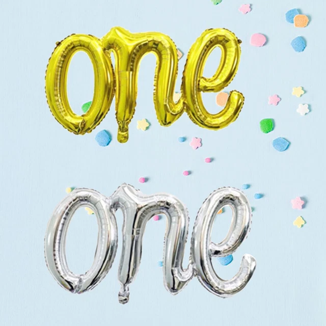 2 pezzi UN foglio di alluminio palloncino lettere palloncini Mylar palloncini per nascita bambino