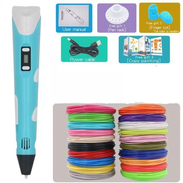 3d Pen 3d Drawing Printing Pen With Lcd Screen With Pla 1.75mm Filament Kids Toy