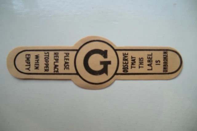 Mint G Neck Strap Brewery Beer Bottle Label