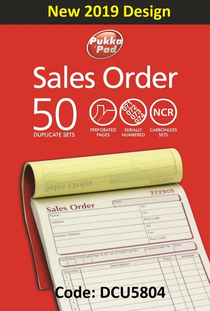 Pukka Pad NCR Sales Invoice Duplicate Book – 50 Sets (137 X 203mm)