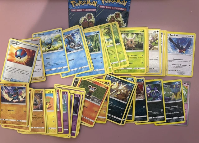 GROS LOT CARTES pokémon + de 70 cartes + 2 sachets neufs EUR 2,00