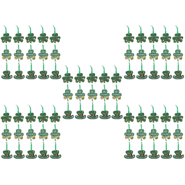 75 Pcs Decorative Pendant Wood St Patricks Irish Sign Door Hanger Porch