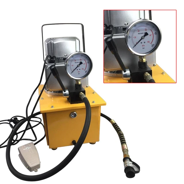 YILIKISS Hydraulikaggregat YILIKISS Elektrohydraulikpumpe 700 Bar – 1200W, Magnetventil, 3L Öltank – Kompaktes Hydraulikaggregat