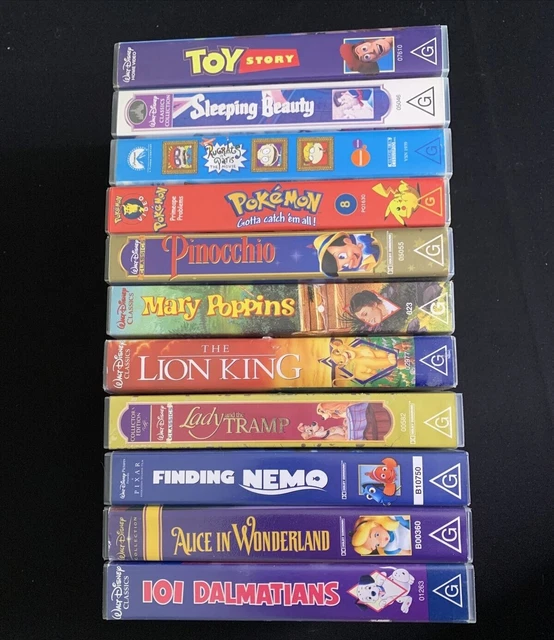 DISNEY / KIDS VHS Tape Movies Bulk Lot Toy Story, Lion King, Sleeping