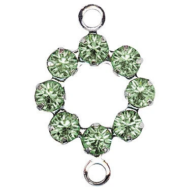 Perle Cristal Swarovski Couronne Jade 15 mm