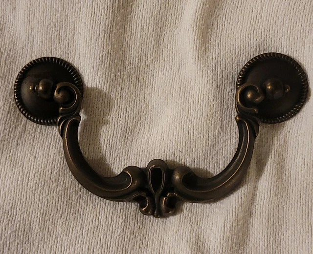 4.75" Drop Bail Dresser Pull Handle Drawer Pulls Rustic Dark Bronze 4" holes