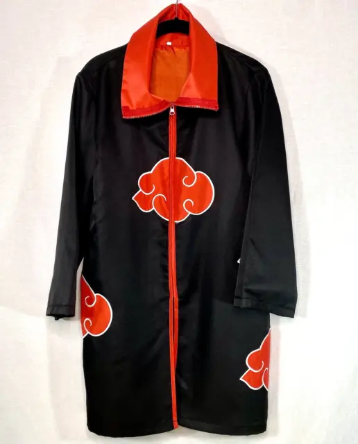 Naruto Cloak Tobi Obito Akatsuki Black Size Small Cosplay Costume Long Sleeve