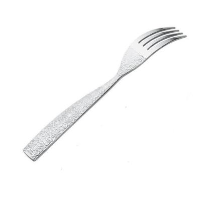Alessi forchette da Dessert in Acciaio Inox con Decorazione in Rilievo Set di 6 Argento 