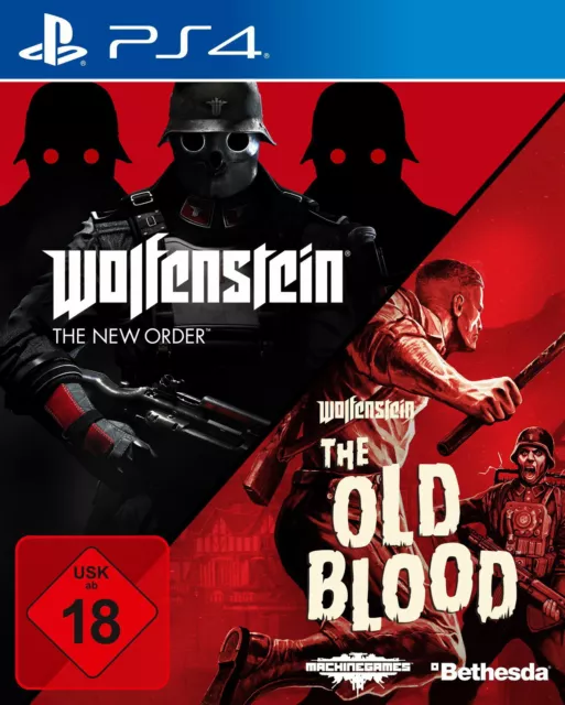 PS4 Wolfenstein The New Order + The Old Blood - NEU in Folie