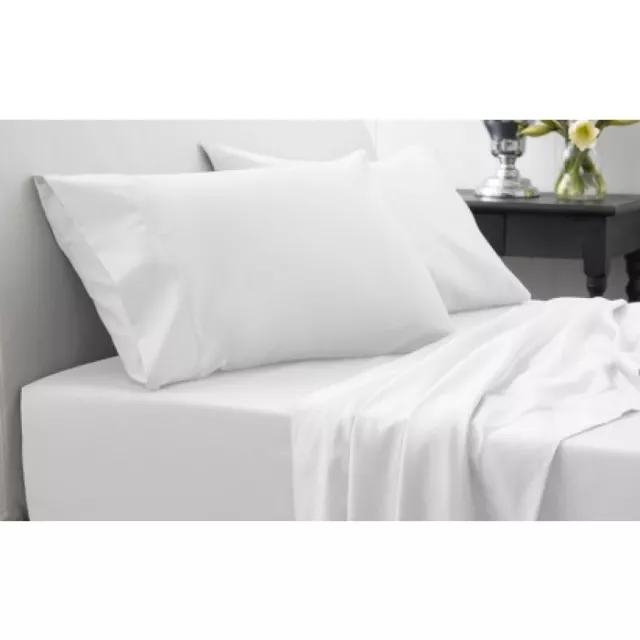 Drap blanc extra profond 16 pouces coton égyptien super king size 500 fils