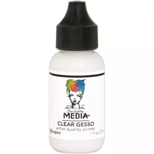 Dina Wakley MEdia mediana 1 oz - yeso transparente, MDQ54177