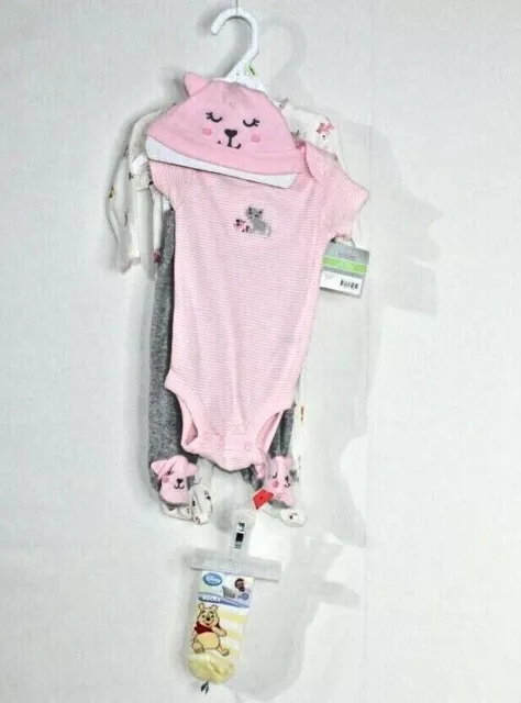 Baby Boy Newborn Just One You by Carters 2 pc Outfit set + Winnie the Pooh Socks
