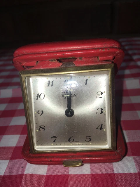 Réveil De Voyage Vintage Swiza – Art Déco, Fabriqué En Suisse, Laiton