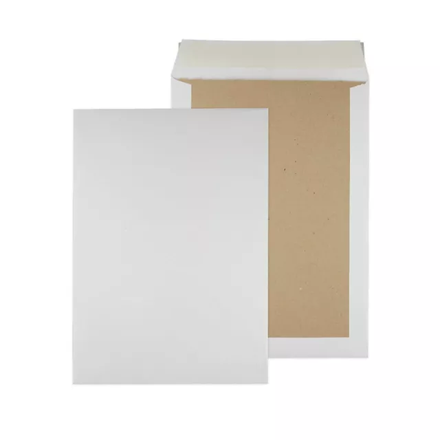 125 borse per parete posteriore in cartone borse per spedizione bianche DIN B4 250x353 mm 103460