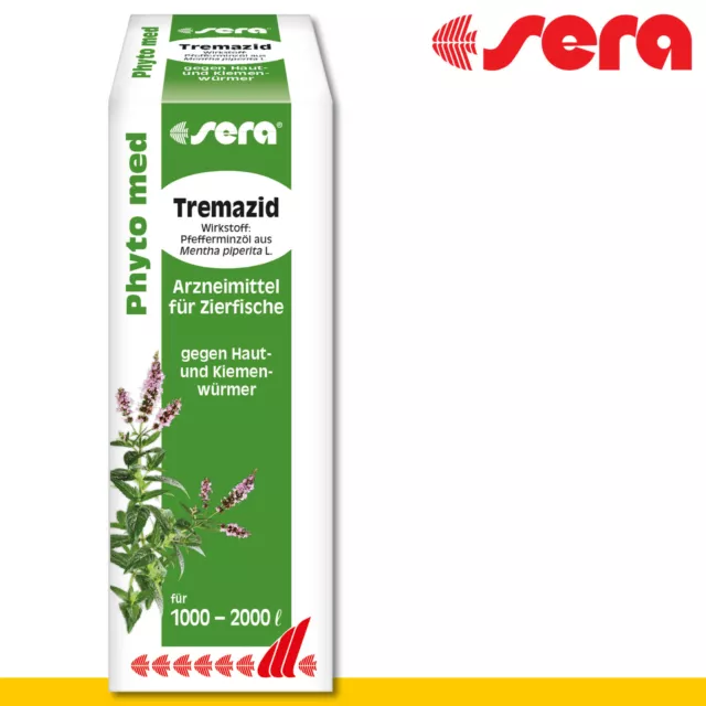 Sera 100 ML Phyto Med Tremazid Produits Médicinaux pour Zierfische Menthe