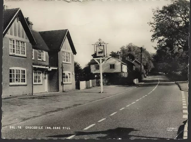 Danehill, E Sussex - Crocodile Inn (now a house) - RP postcard, local pmk 1967