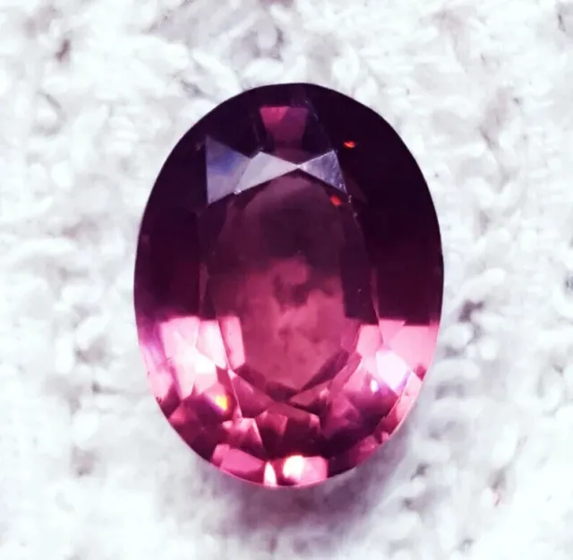 Natural  Rhodolite Garnet Oval Shape Pink & Red Color 10-12Ct Certified Gemstone