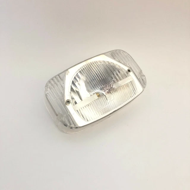 Parabole De Phare Avant Striée Ambre 16.5 Cm - Pour Scrambler, Café Racer Vintage - Neuf