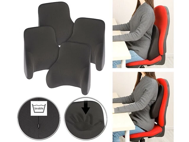 4 coussins ergonomiques dorsaux en mousse à mémoire de forme - Newgen Medicals