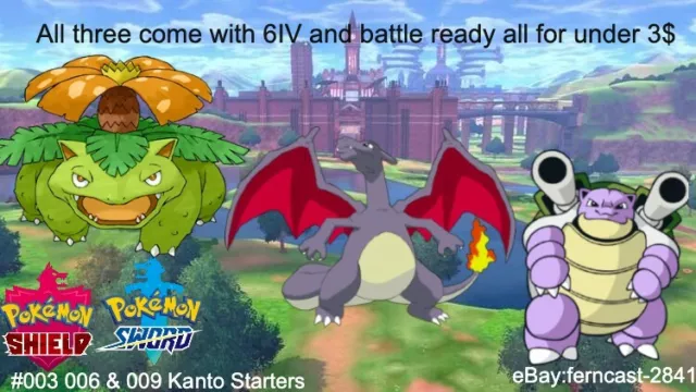 ✨ Ultra SHINY 6IV BULBASAUR ✨ Pokemon SWORD & SHIELD Kanto Starter  +MasterBall