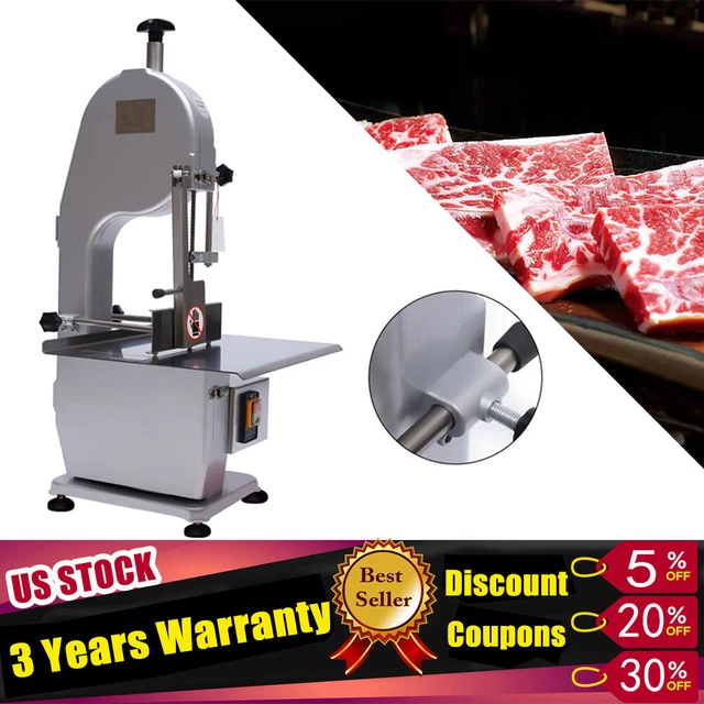 Electric Bone Saw Machine Commercial Frozen Meat Bone Cutting Band Cutter 1500W