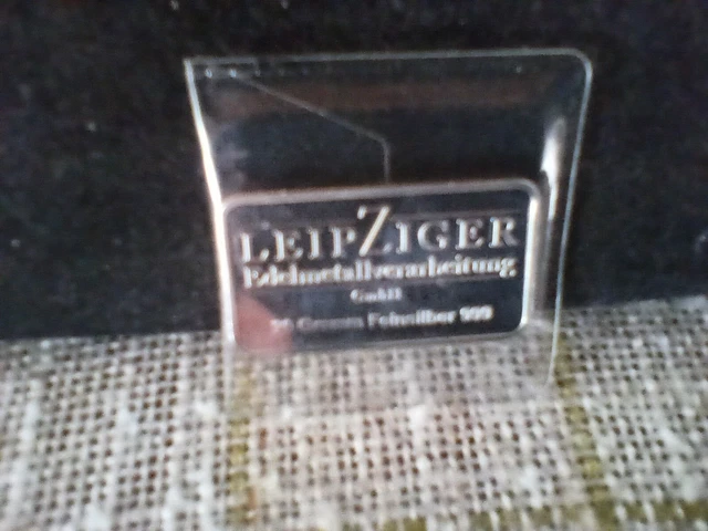 LEIPZIGER EDELMETALLVERARBEITUNG 999ER 20 Gramm Barren rar ...