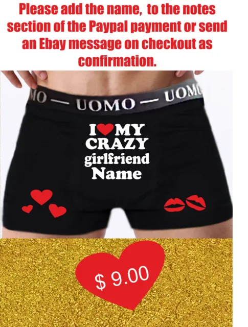 PERSONALISED BOXER BRIEFS Anniversary boyfriend FUNNY SEXY HUSBAND GROOM  GIFT $10.00 - PicClick